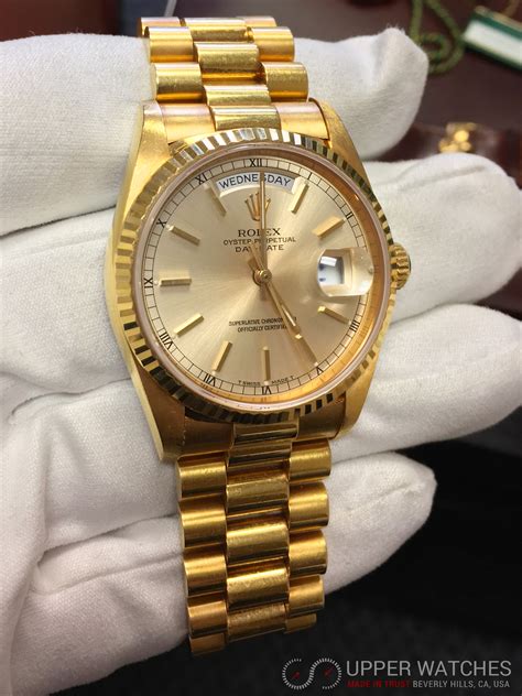 gold mens rolex president|rolex gold presidential watch price.